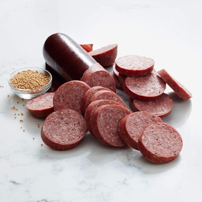 Physical properties of summer sausage