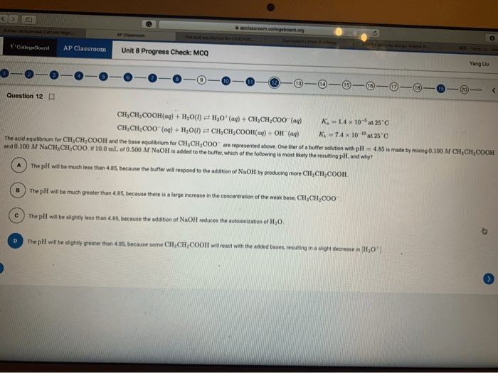 Ap chemistry unit 1 progress check mcq