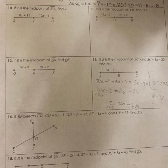 Unit 1 geometry basics homework 1 answer key