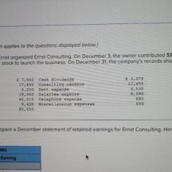 Ernst consulting statement of retained earnings