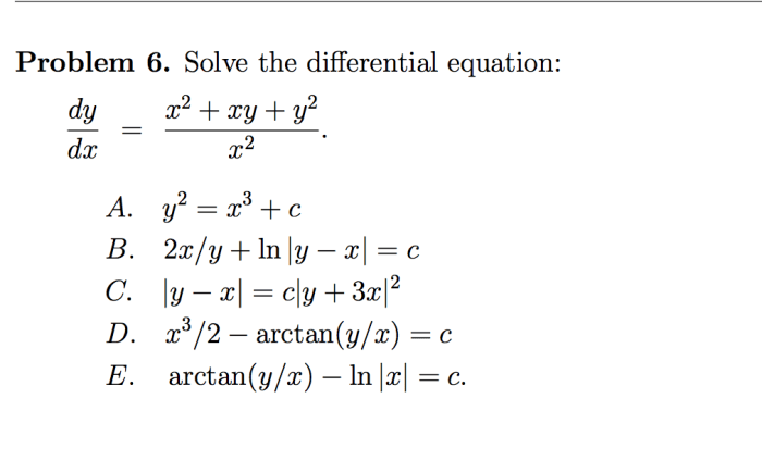 Consider the differential equation dy dx xy 2 2